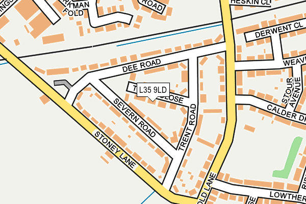 L35 9LD map - OS OpenMap – Local (Ordnance Survey)