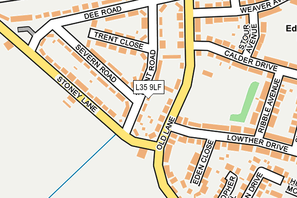 L35 9LF map - OS OpenMap – Local (Ordnance Survey)