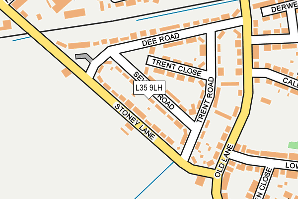 L35 9LH map - OS OpenMap – Local (Ordnance Survey)
