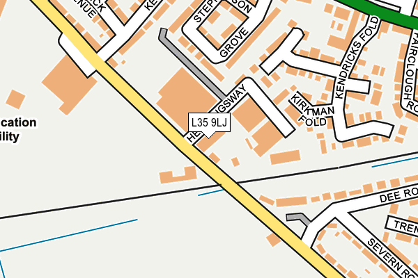 L35 9LJ map - OS OpenMap – Local (Ordnance Survey)