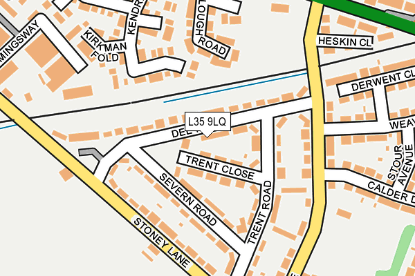 L35 9LQ map - OS OpenMap – Local (Ordnance Survey)
