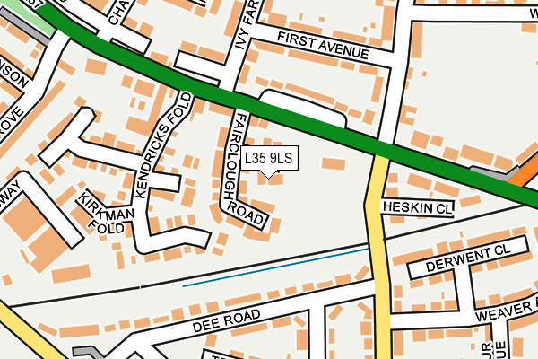 L35 9LS map - OS OpenMap – Local (Ordnance Survey)