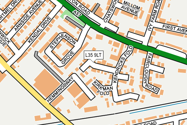 L35 9LT map - OS OpenMap – Local (Ordnance Survey)