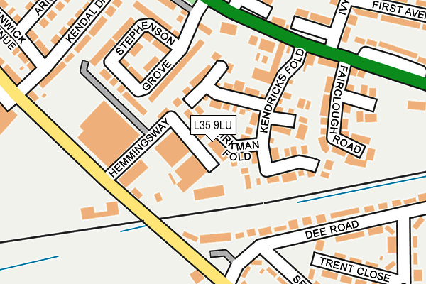 L35 9LU map - OS OpenMap – Local (Ordnance Survey)