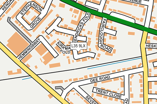 L35 9LX map - OS OpenMap – Local (Ordnance Survey)