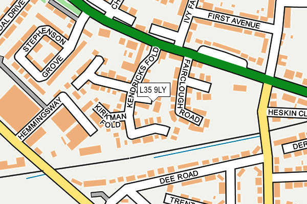 L35 9LY map - OS OpenMap – Local (Ordnance Survey)