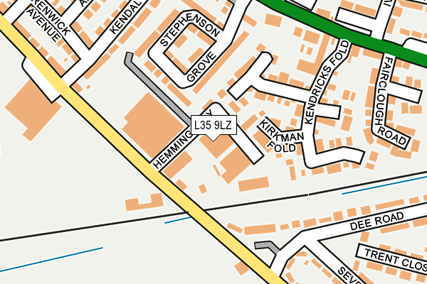 L35 9LZ map - OS OpenMap – Local (Ordnance Survey)