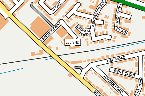 L35 9ND map - OS OpenMap – Local (Ordnance Survey)