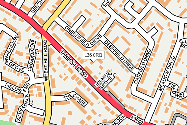 L36 0RQ map - OS OpenMap – Local (Ordnance Survey)