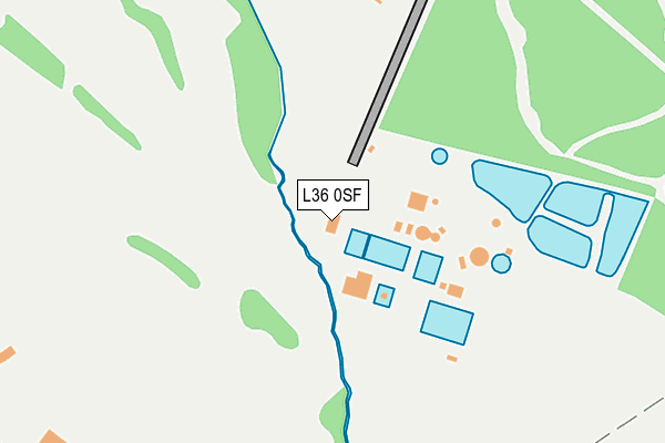 L36 0SF map - OS OpenMap – Local (Ordnance Survey)