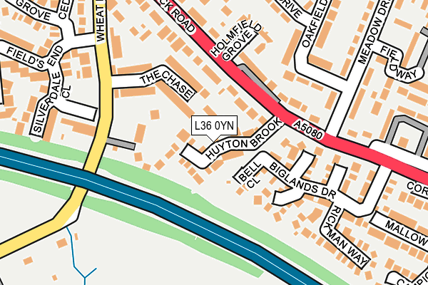 L36 0YN map - OS OpenMap – Local (Ordnance Survey)
