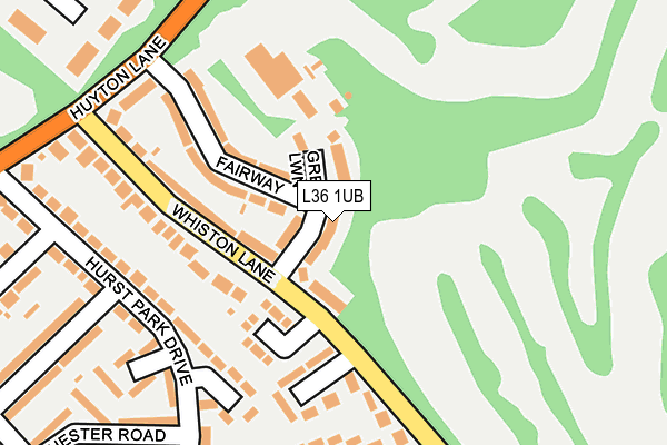 L36 1UB map - OS OpenMap – Local (Ordnance Survey)
