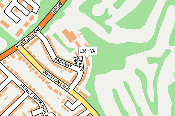 L36 1YA map - OS OpenMap – Local (Ordnance Survey)