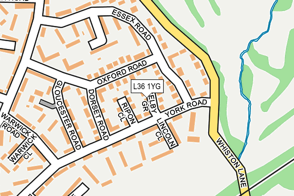 L36 1YG map - OS OpenMap – Local (Ordnance Survey)