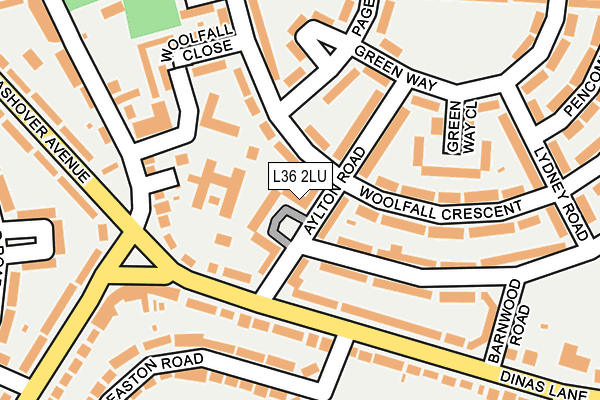 L36 2LU map - OS OpenMap – Local (Ordnance Survey)