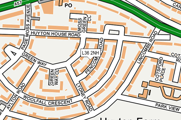 L36 2NH map - OS OpenMap – Local (Ordnance Survey)