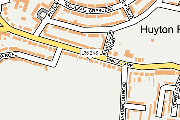 L36 2NS map - OS OpenMap – Local (Ordnance Survey)