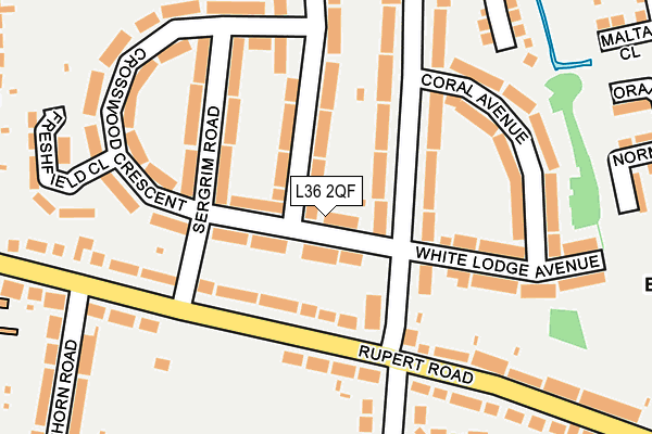 L36 2QF map - OS OpenMap – Local (Ordnance Survey)