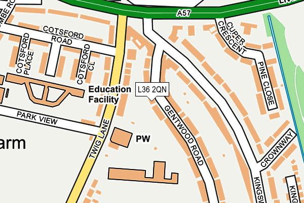 L36 2QN map - OS OpenMap – Local (Ordnance Survey)