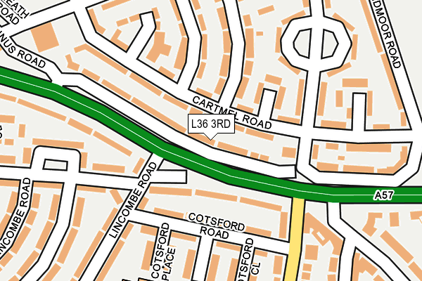 L36 3RD map - OS OpenMap – Local (Ordnance Survey)