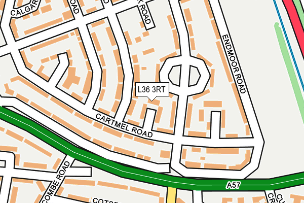 L36 3RT map - OS OpenMap – Local (Ordnance Survey)