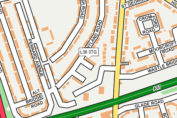 L36 3TG map - OS OpenMap – Local (Ordnance Survey)