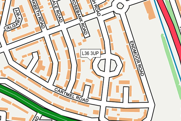 L36 3UP map - OS OpenMap – Local (Ordnance Survey)