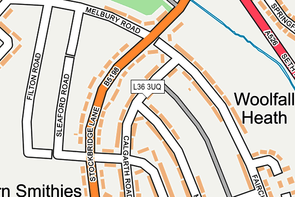 L36 3UQ map - OS OpenMap – Local (Ordnance Survey)