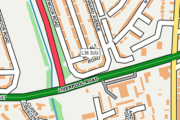L36 3UU map - OS OpenMap – Local (Ordnance Survey)