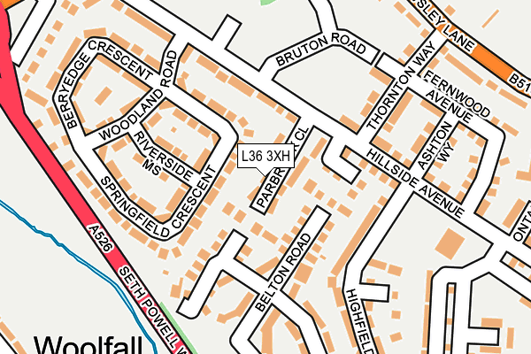 L36 3XH map - OS OpenMap – Local (Ordnance Survey)