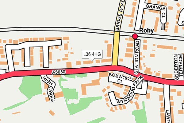 L36 4HG map - OS OpenMap – Local (Ordnance Survey)