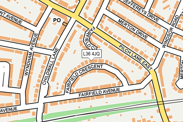L36 4JQ map - OS OpenMap – Local (Ordnance Survey)