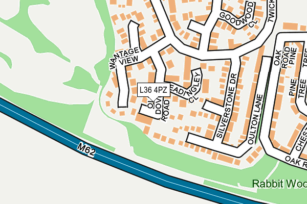 L36 4PZ map - OS OpenMap – Local (Ordnance Survey)