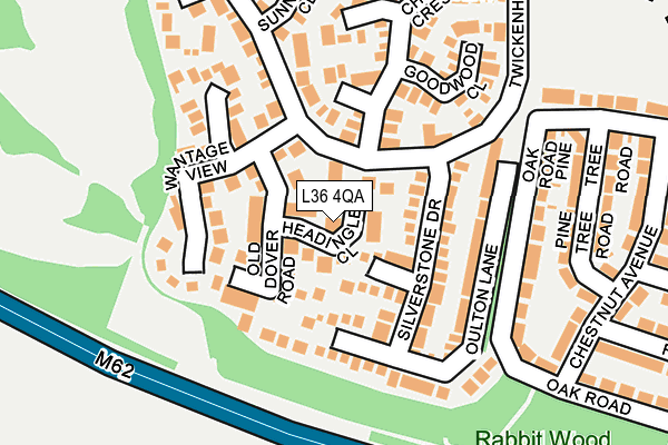 L36 4QA map - OS OpenMap – Local (Ordnance Survey)