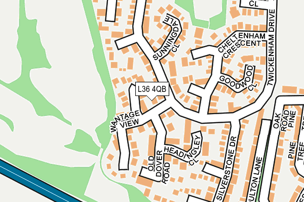 L36 4QB map - OS OpenMap – Local (Ordnance Survey)
