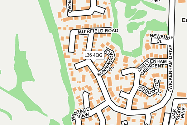 L36 4QG map - OS OpenMap – Local (Ordnance Survey)