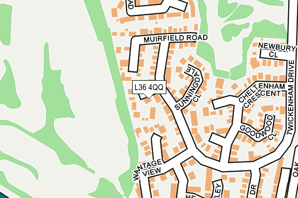 L36 4QQ map - OS OpenMap – Local (Ordnance Survey)