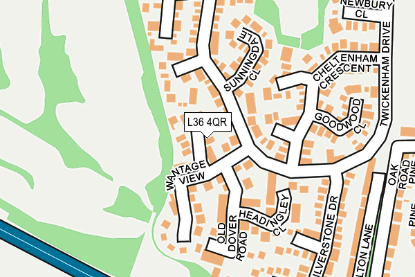 L36 4QR map - OS OpenMap – Local (Ordnance Survey)