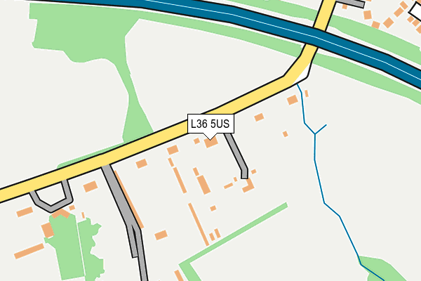 L36 5US map - OS OpenMap – Local (Ordnance Survey)