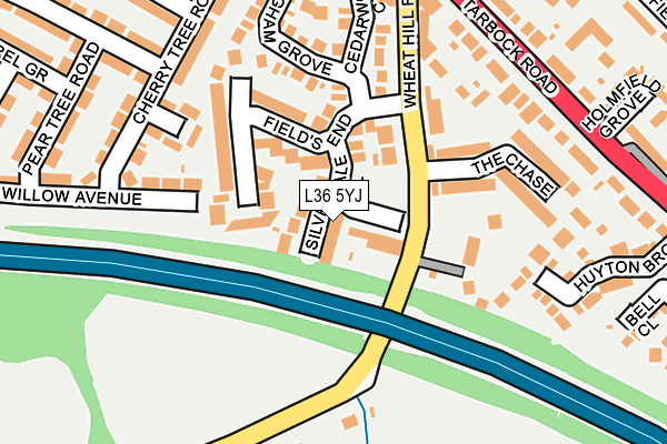 L36 5YJ map - OS OpenMap – Local (Ordnance Survey)
