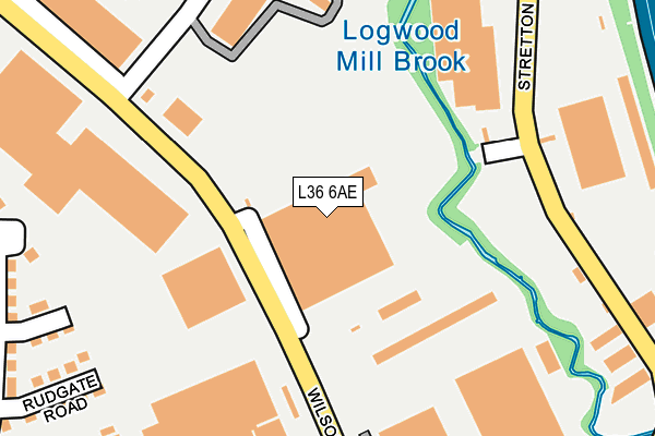 L36 6AE map - OS OpenMap – Local (Ordnance Survey)