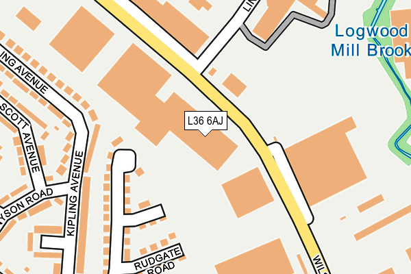 L36 6AJ map - OS OpenMap – Local (Ordnance Survey)