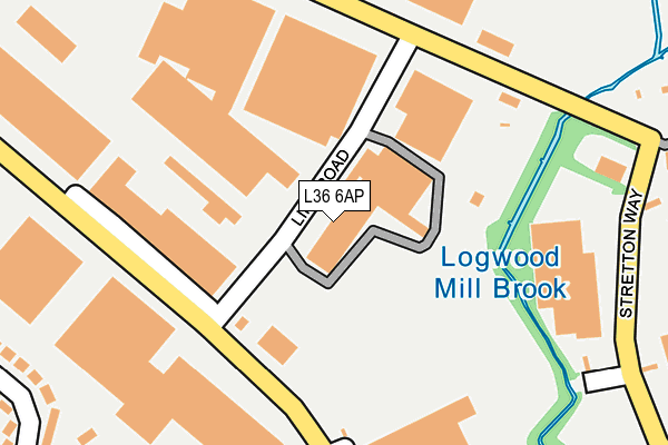 L36 6AP map - OS OpenMap – Local (Ordnance Survey)