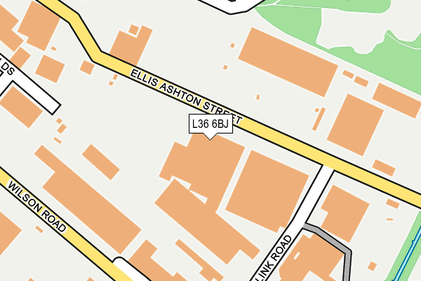 L36 6BJ map - OS OpenMap – Local (Ordnance Survey)