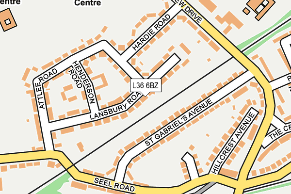 L36 6BZ map - OS OpenMap – Local (Ordnance Survey)