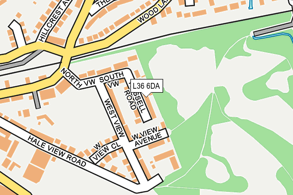 L36 6DA map - OS OpenMap – Local (Ordnance Survey)