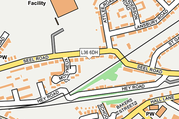 L36 6DH map - OS OpenMap – Local (Ordnance Survey)