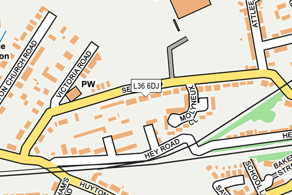 L36 6DJ map - OS OpenMap – Local (Ordnance Survey)