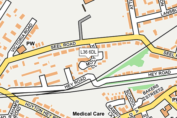 L36 6DL map - OS OpenMap – Local (Ordnance Survey)