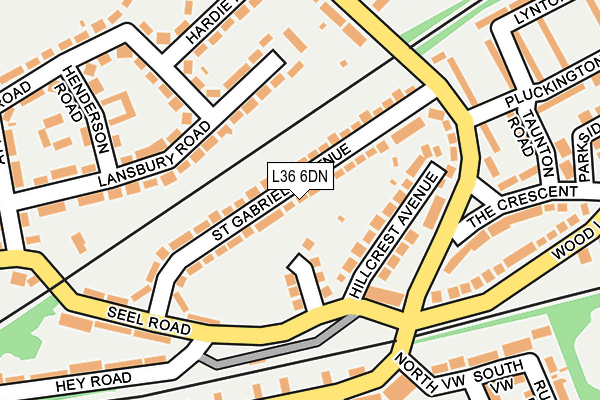 L36 6DN map - OS OpenMap – Local (Ordnance Survey)
